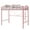 pink, variant on Space-Saving Heavy Duty Metal Loft Bed Frame - Twin Size - Arched Guardrail & Safety Ladder - Sturdy Bedroom Furniture - No Box Spring Needed - Gold, Twin Size