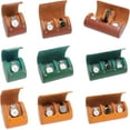 thumbnail image 2 of HELIAHO Vintage PU Watch Roll Case Leather Watch Storage Box Stylish Watch Container Watch Display Box PU Material For Travel Watch Roll Case CJ911-98235, 2 of 8