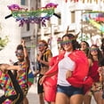 thumbnail image 1 of Fiudx Antifaz de Encaje, Elegante Accesorio de Carnaval, Diseño Suave y Cómodo, Encaje Multicolor, Ideal para Bailes de Máscaras, Versátil para Cosplay y Decoración de Fiestas, Paquete de 2, 22 X 10, 1 of 6
