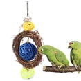 thumbnail image 2 of Bird Biting Toy, Swing Rings Non- Playing Bird Toy Rattan Hoop Bird Swing Toy, For Parrots Pets, 2 of 8