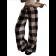 thumbnail image 3 of Pantalones de Pijama para Mujer, de Leopardo, Peludos, Estilo Y2K, de Cintura Alta, Bonitos. Cuadros L, 3 of 9