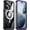 Purple, variant on Magnetic for iPhone 16 Case Waterproof,Built-in Screen Protector[IP68 Underwater][Upgrade Military Dropproof][Compatible with MagSafe] Full Body Shockproof for Case 6.1''-Blue