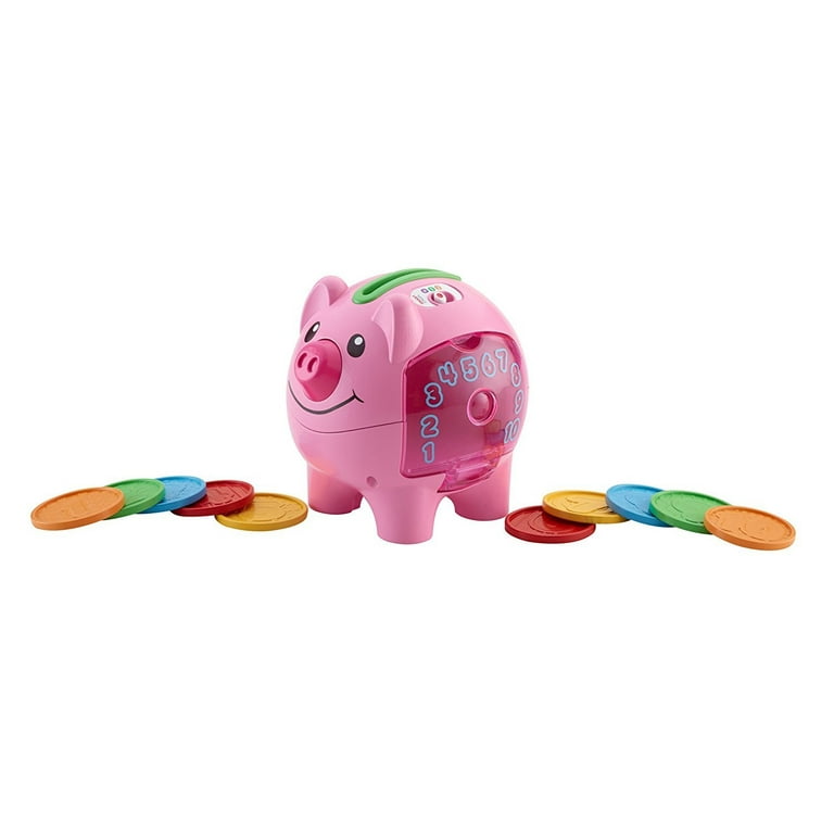 Fisher-Price Laugh & Learn Smart Stages Piggy Bank, Interactive Baby Toy 