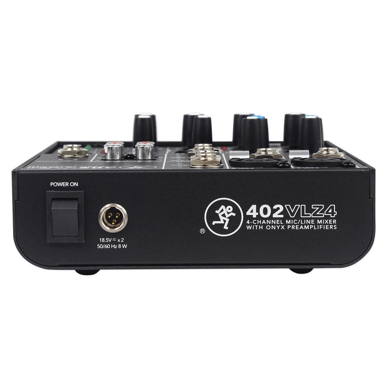 Mackie 402VLZ4 4-Channel Analog Low-Noise Mixer w/ 2 ONYX Preamps+