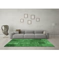 thumbnail image 3 of Ahgly Company Indoor Rectangle Patchwork Emerald Green Transitional Area Rugs, 5' x 7', 3 of 4