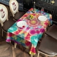 thumbnail image 2 of Colorful Tie Dye Pattern Rectangle Tablecloth 60"x102",Waterproof Polyester Rectangle Table Cloth, Wipeable Spillproof Polyester Tablecloth for Dining, Camping, Indoor and Outdoor, 2 of 6