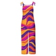 thumbnail image 4 of Jinhomg Baggy Bib Overalls for Women 2026 Summer Adjustable Strap Loose Vintage Floral One Piece Jumpsuit with Pockets Multicolor XL, 4 of 5