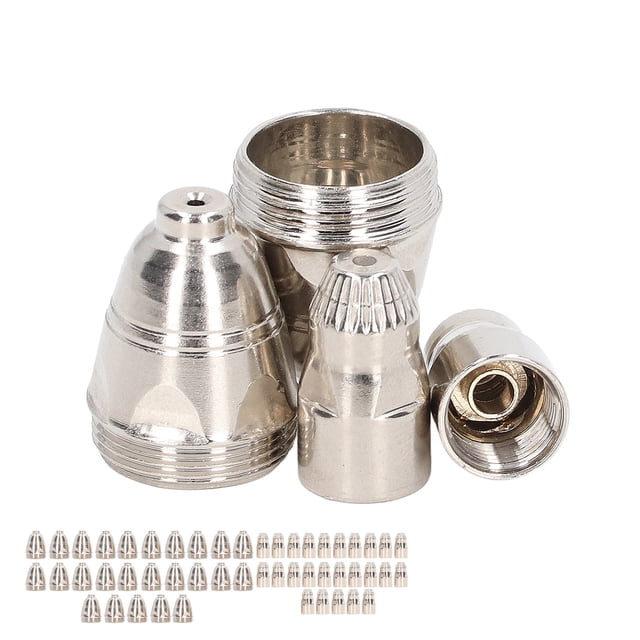 Plasma Cutting Torch Consumable Kit, Copper Plasma Nozzle Electrode Replacement For Aluminum