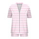 thumbnail image 4 of Mujeres largo cardigan con bolsillos de moda suelto diario casual no posicionamiento impreso conjunto, manga corta superior y pantalones, 4 of 6