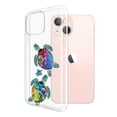 thumbnail image 2 of WIRESTER Soft TPU Clear Case Slim Protective Cover for Apple iPhone 13 6.1" 2021, Clear Sea Turtles Family, 2 of 3