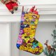 thumbnail image 2 of Plantas contra Zombis Tema: Calcetines de Navidad, fino lino blanco para colgar en escaleras y chimenea, decoración navideña para el hogar, regalo de Navidad.54cm×38cm, 2 of 5