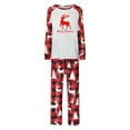 thumbnail image 4 of Mifsaly Matching Family Christmas Pajama Sets Xmas Snowflake Pjs 2 Piece Holiday Pullover Sleepwear Long Sleeve Nightwear Bright and Merry Plaid Pants 2025 Festival Loungewear Funny Gifts, 4 of 7