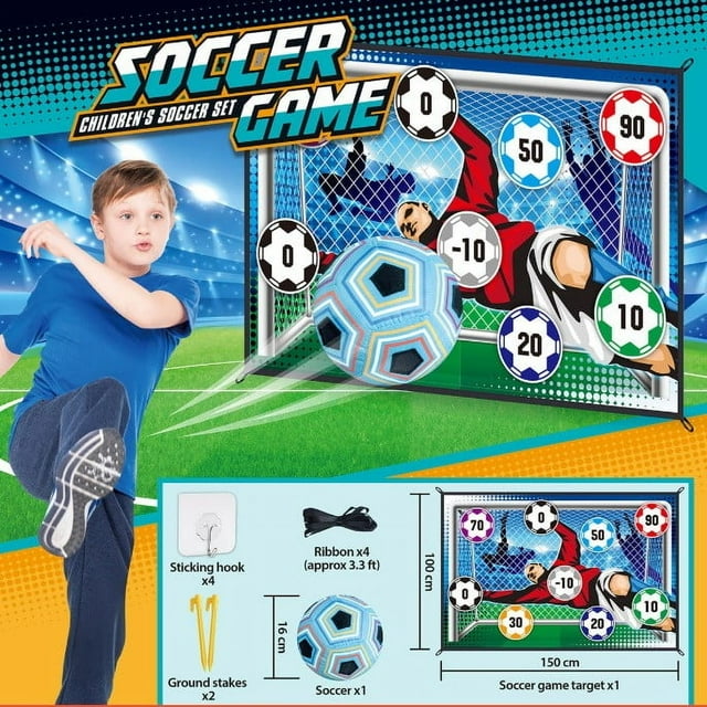 asddcavvf Jeux de Football pour Enfants Sports Intérieurs et Extérieurs Système de Score Neuf Carrés