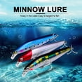 thumbnail image 2 of AURORA TRADE 10.5cm/19g Fishing Lure Realistic 3D Simulation Fisheyes Sharp Hook Bright Color Long Throw Angling Universal Minnow Sinking Hard Bait Trolling Wobblers for Outdoor, 2 of 8