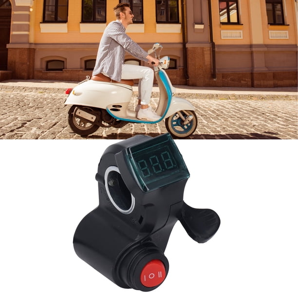 Control De Bicicleta Eléctrica, Acelerador De Pulgar, Pantalla Digital De Voltaje De 3 Velocidades, Acelerador De Mano Para Bicicletas Plegables De Montaña