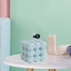 thumbnail image 4 of Vela Bubble Cube, linda cera de soja, aromaterapia, velas pequeñas con aroma relajante Azul, 4 of 9