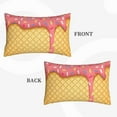 thumbnail image 4 of Fotbe Pink Ice Cream Pillow Cases - Envelope Closure - Luxury, Extra Soft, Cooling Pillow Covers - Wrinkle, Fade, Stain Resistant-20"x30", 4 of 9