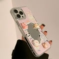 thumbnail image 4 of Cute 3D Animal Avatar Dog Sheep Rabbit Plating Mirror Phone Case Compatible with iPhone Case (Pink,iPhone 13 Pro Max), 4 of 6