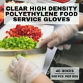 thumbnail image 2 of SSBM (HDPE) Food Service Poly Gloves Clear X-Large 1.5 Mil 400000 Pcs for Schools, Hospitality Industries, Cleaning, Party Dining, 2 of 6