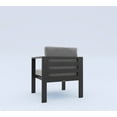 thumbnail image 5 of Tortuga Outdoor Lakeview Aluminum Modern 5 Piece Dining Set with Table and 4 Chairs, Charcoal Fabric, 5 of 10
