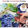 thumbnail image 2 of Heavy Duty Stainless Steel Garden Pruning Shears - Black and Red, 2 of 5