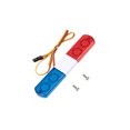 thumbnail image 1 of Vogacara 106mm/115mm/145mm luz de ingeniería práctica barra LED intermitente lámpara alarmante bajo consumo de energía 1/14 camión Drift Scx10 Kits de construcción modelo 115mm rojo azul Vogacara FN010441-04B, 1 of 6