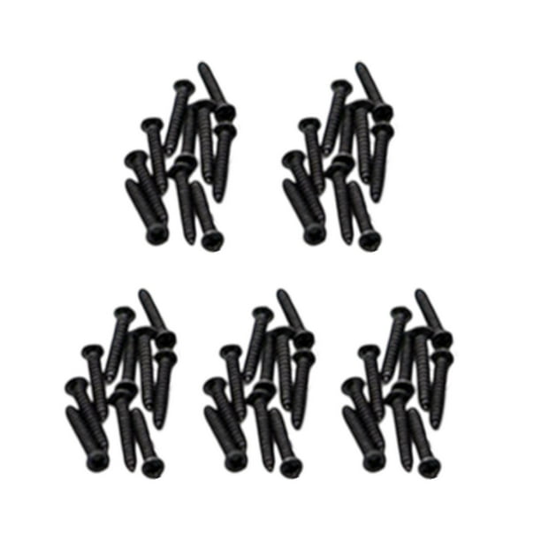 50 piezas de tornillo de fijación de vías, piezas de ferrocarril modelo, fáciles de instalar, accesorios de tren de metal para el modelo de trenes de accesorios de bricolaje Corto