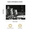 thumbnail image 3 of JEUXUS  Black and White Canvas Art Poker Cards with Chips Picture Painting Poster for Pub Bar Casino Wall Decoration Modern Home Decor Ready to Hang (Small) 20x16in, 3 of 6