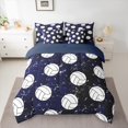 thumbnail image 2 of Manfei Teens Cartoon Volleyball Bedding Comforter Set 7 Pieces, Modern Ball Game Full Bedding Set, Cartoon Sports Theme Reversible Fitted Sheet Flat Sheet, Ultra Soft Bedroom Decor, 2 of 7