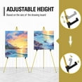 thumbnail image 4 of Instant Display Easel Stand - 63" Tripod Collapsible Portable Artist Floor Easel - Easy Folding Telescoping Adjustable Art Poster Metal Stand for Display Show, 4 of 8