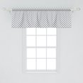 thumbnail image 2 of Ambesonne Sketchy Window Valance, Crossing Zig Zag Lines, 54" X 18", Charcoal Grey White, 2 of 3