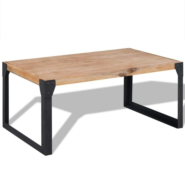 Mesa de Centro Casafoyer de Madera de Acacia Maciza 100x60x45 cm