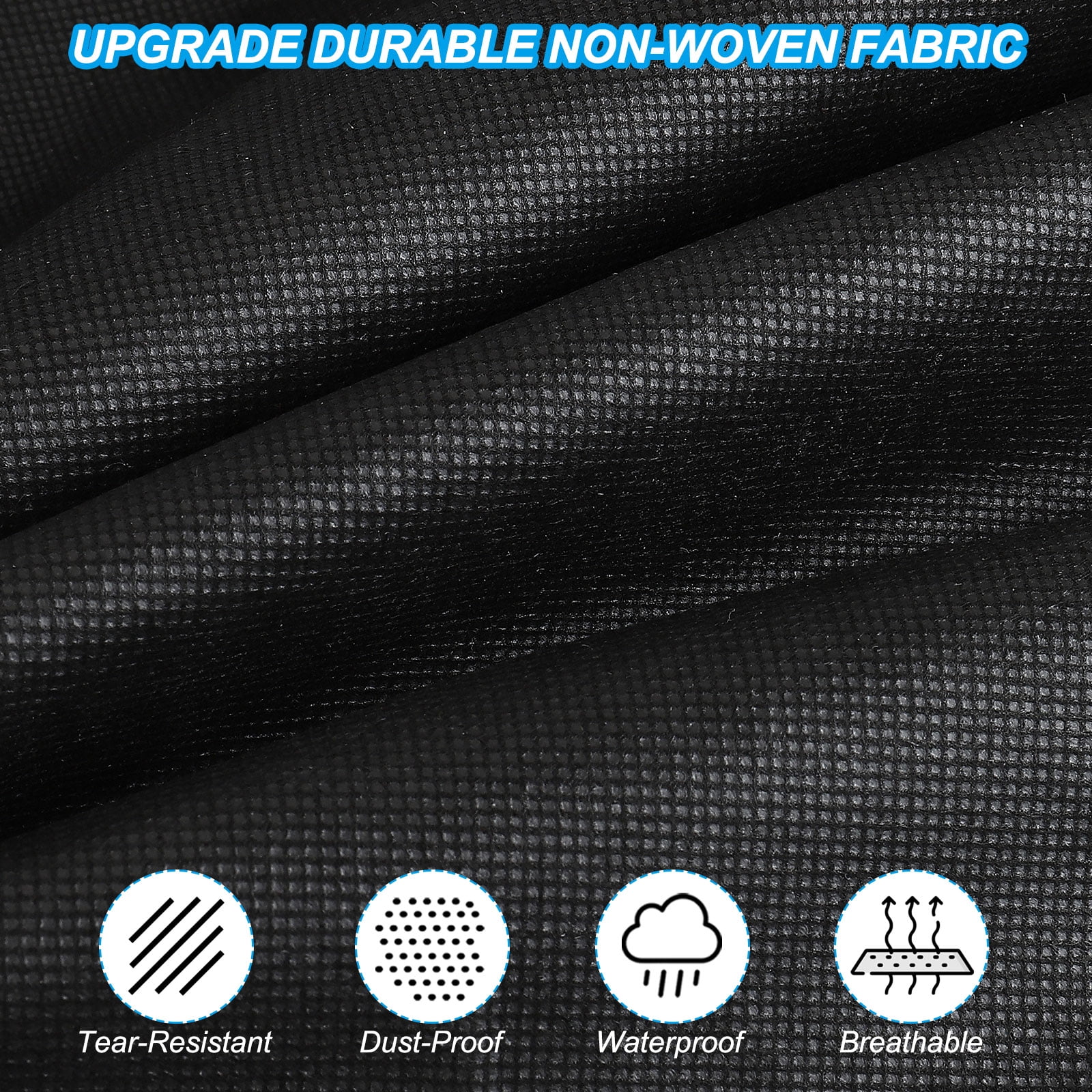 Uxcell 31" Garment Bag, 5 Pack Breathable Suit Bag for Storage Hanging Clothes, Black