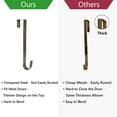 thumbnail image 5 of Active Mind Ltd 15" Extra Wide Wreath Hanger for Front Door - Heavy Duty Metal Over Door Hook with Anti-Slip Design, Christmas Decorations Holder for Large Wreaths, Jumbo Size, Brass, 5 of 9