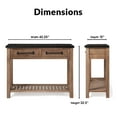 thumbnail image 2 of ClickDecor Eugene Console Table Brown, 2 of 11