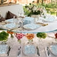 thumbnail image 5 of 200 Pcs Light Blue Floral Paper Napkins Bulk Disposable Guest Hand Towels for Bathroom Blue and White Cocktail Dinner Napkins for Wedding Bridal Shower Baby Shower Birthday Table Party Supplies, 5 of 13