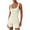 Khaki, variant on Dealovy Workout Jumpsuits for Women Ribbed Square Neck Bodysuits 1 Piece Seamless Tank Top Sleeveless Rompers
