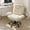 Beige & Velvet, variant on Bestier Big and Tall Executive Office Chair with Flip-Up Arms for Adults, Adjustable Height, Reclining Office Chair with Headrest & Side Pockets in Black