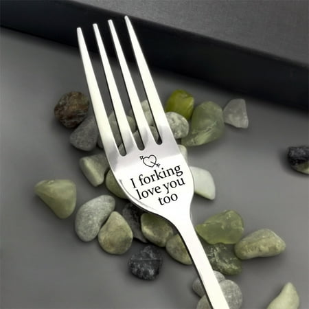 

Valentine Gift Tableware Engraved Fork Best Present For Husband Madam Family And Friends Tableware Printing Stainless Steel Fork