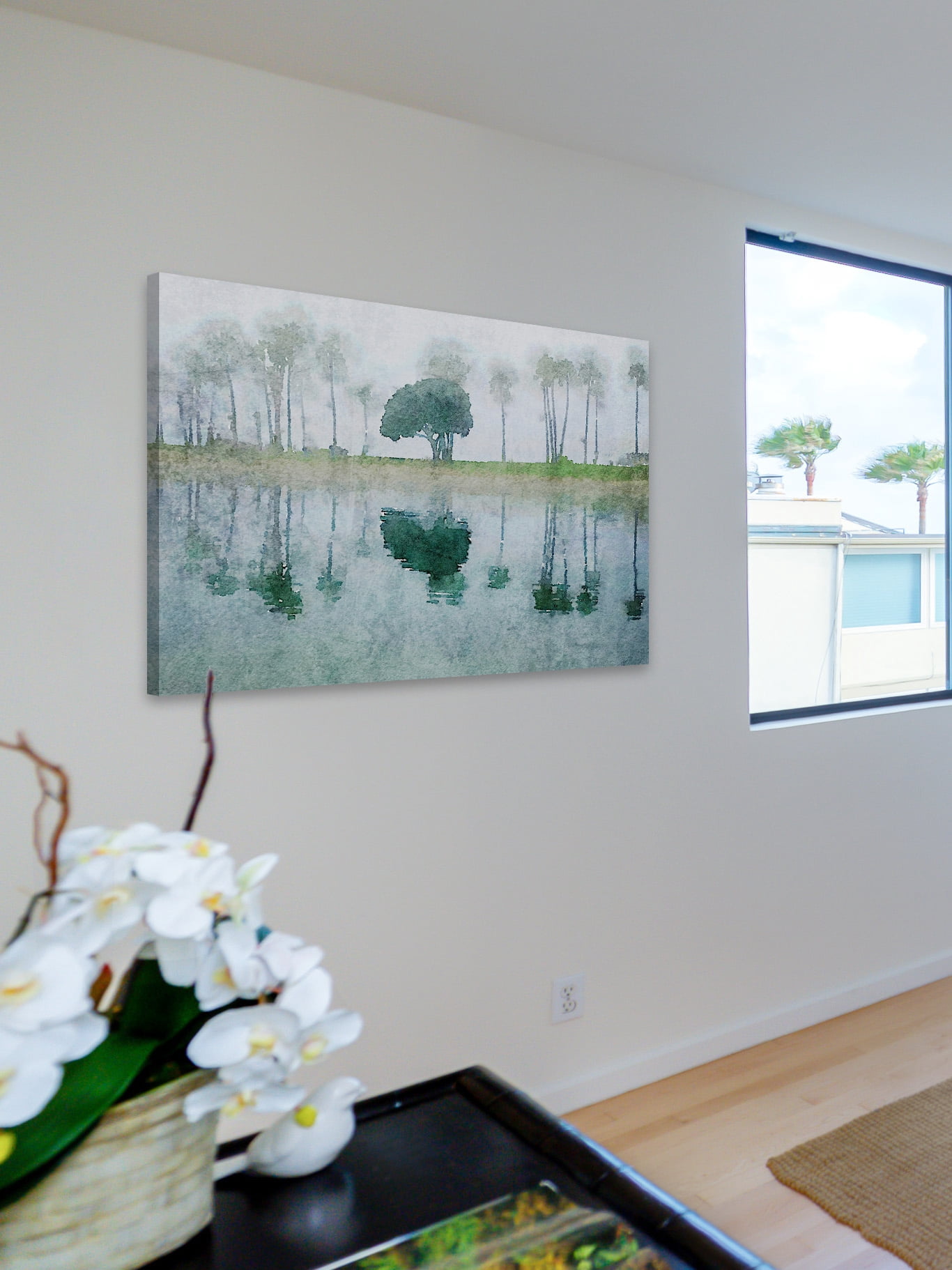 "Tropical Mist" Painting Print on Wrapped Canvas