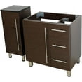thumbnail image 4 of WindBay 30" Freestanding Bathroom Vanity,Brown. White Flat Stone Countertop, 4 of 4