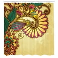 thumbnail image 3 of Ambesonne Floral Shower Curtain, Paisley Flowers Leaves, 69"Wx84"L, Multicolor, 3 of 5