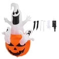 thumbnail image 2 of Decoración Inflable Fantasma Inflable de Halloween con Luz LED para Decoración de Césped de Jardín Al Aire Libre ANGGREK  Otros, 2 of 8
