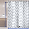 thumbnail image 3 of Stcomart Boho Shower Curtain Black and White Fabric Bathroom Curtain, 3 of 5