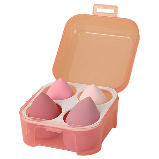 Juego de esponjas de maquillaje Blender, Beauty Sponge Makeup Blender Flawless para líquidos - Multicolor 4 piezas