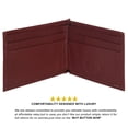 thumbnail image 5 of Leatherboss Designer Front Pocket Minimalist Wallet for Men and Women, Brown, 5 of 7