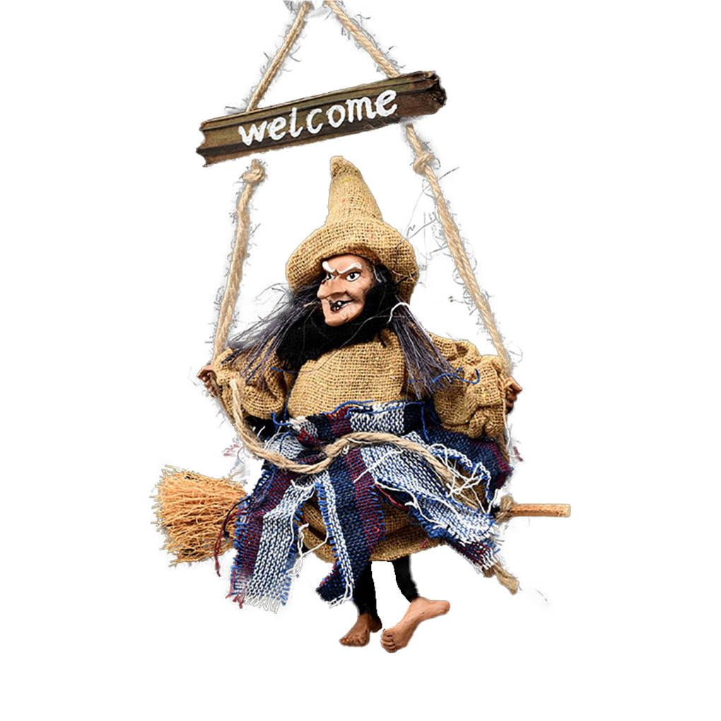 Automate Sorcière Volante 195 Cm – Décoration Animée Halloween | Déguiz-Fêtes