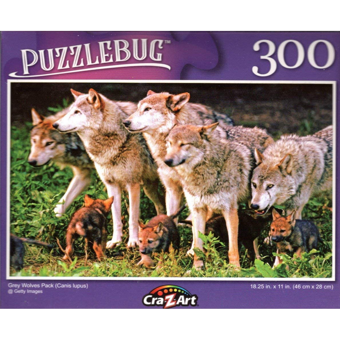 Grey Wolves Pack 18.25" X 11" Puzzle 300 Piece Puzzlebug 