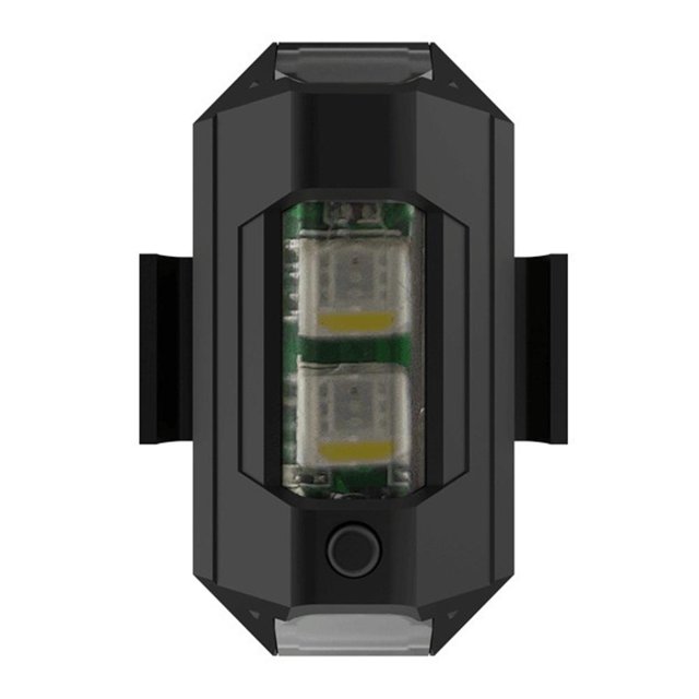 Luces estroboscópicas de aviones Led, lámpara de advertencia de carga USB, equipo de ciclismo, 10 Uds.