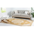 thumbnail image 3 of Rugs.com Eden Collection Rug – 4' x 6' Yellow Medium Rug Perfect For Entryways, Kitchens, Breakfast Nooks, Accent Pieces, 3 of 9